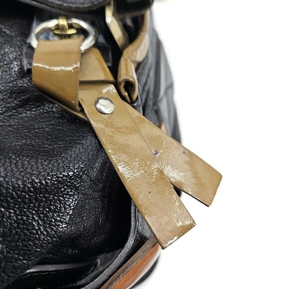 Chloe Audra Black Leather Purse Handbag Purse Shoulder Bag - Picture 14 of 16